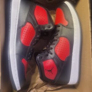 Nike Air Jordan Access Sneakers in Black/ Gym Red/ White